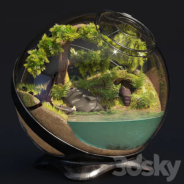 Florarium Tropical 3DModel