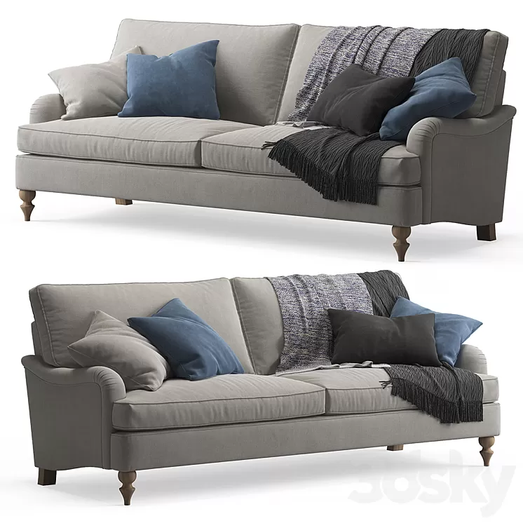 Florence 2-seat Sofa by Love Your Home 3D Model