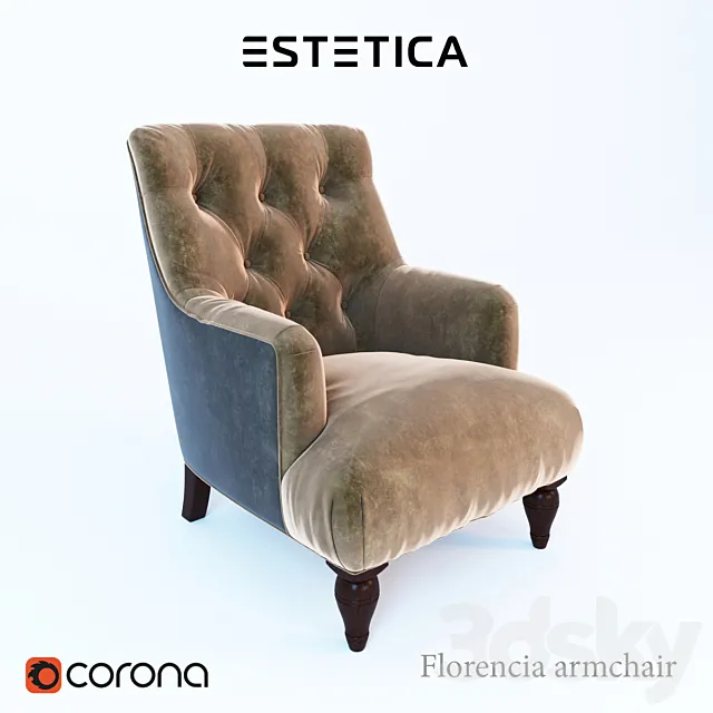 Florence armchair furniture factory Estetica. Free Download