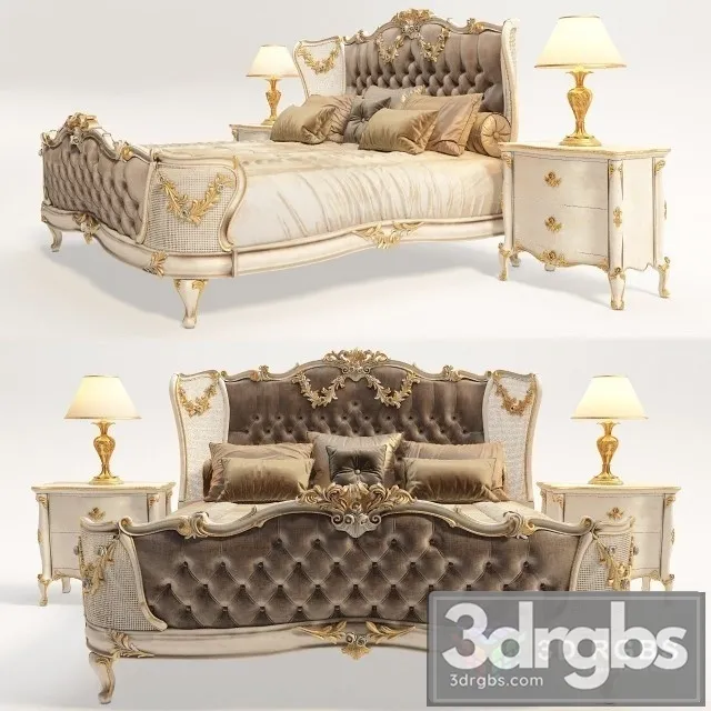 Florence Art Bed 3D Model Free