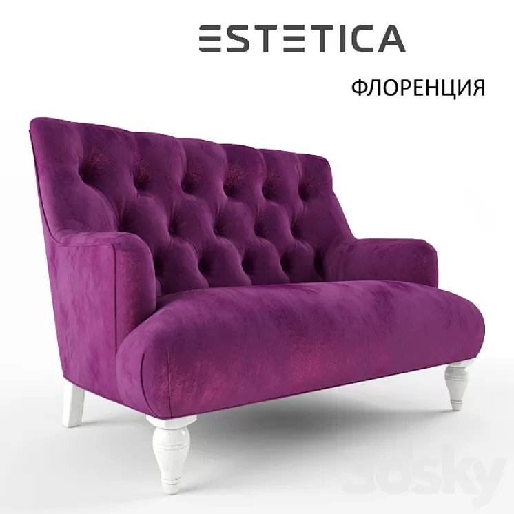 Florence Sofa Factory Aesthetics 3D Model