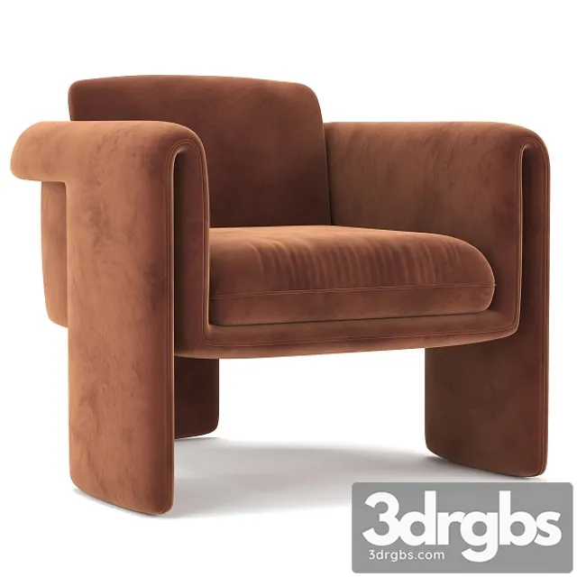 Floria Velvet Chair 3D Model Free