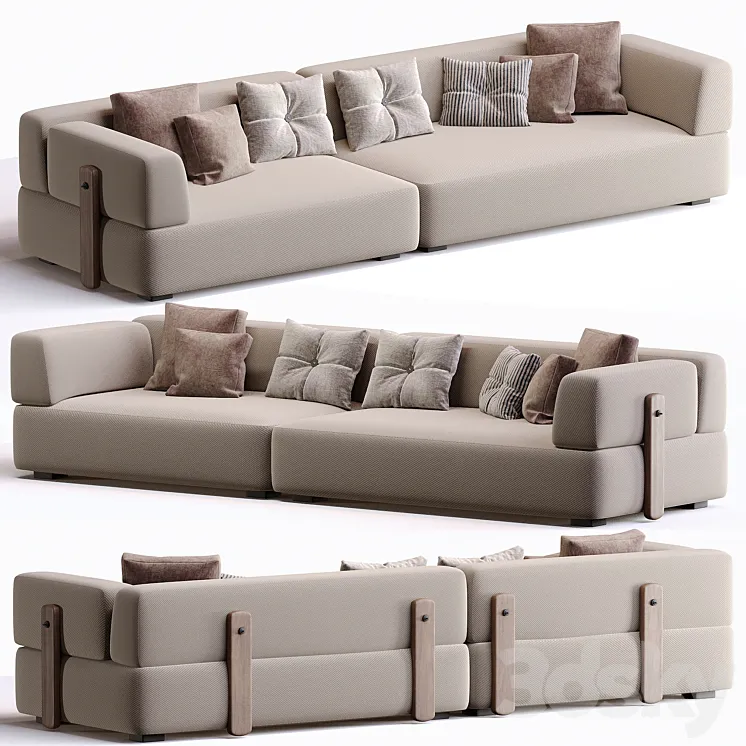 Florida sofa 3D Model Free