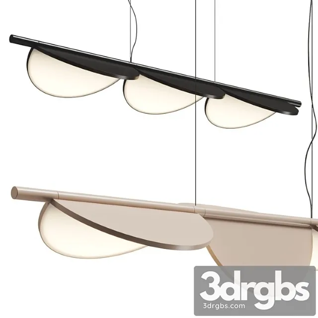 Flos Almendra S3 Linear Pendant Lamp 3D Model Free