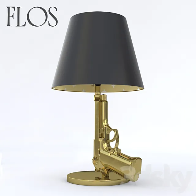 FLOS BEDSIDE GUN LAMP 3D Model