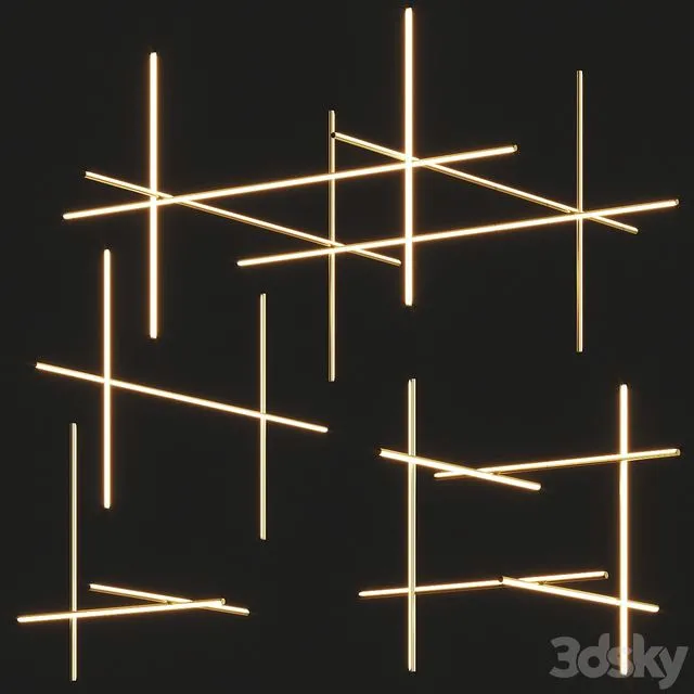 Flos Coordinates Pendant Lamps Full Complication 3D Model