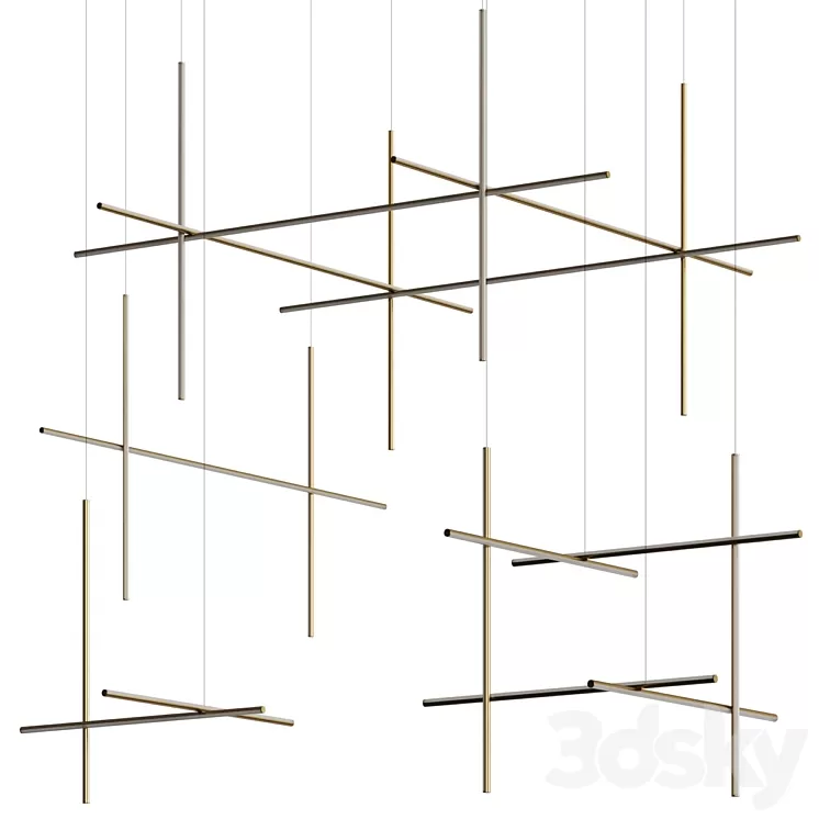 Flos Coordinates Pendant Lamps Full Complication 3D Model