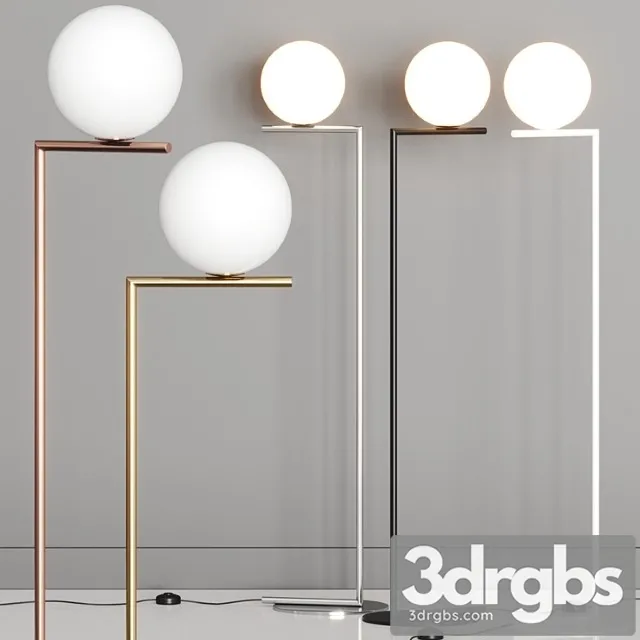 Flos Ic Lights F1 Floor Lamp 3D Model Download