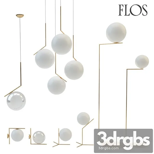 Flos ic lights set 3 3D Model Download