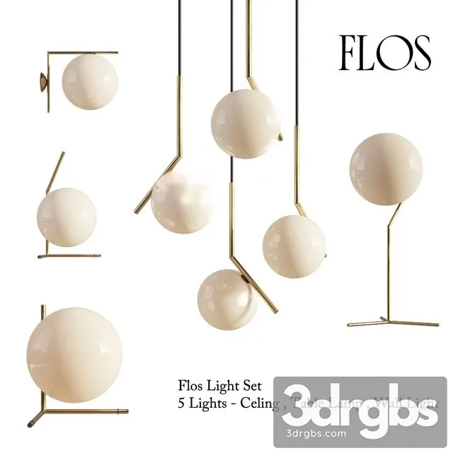 Flos IC Lights Set 3D Model Free