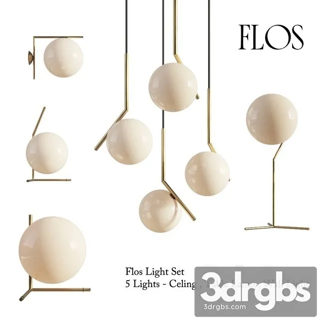 Flos Ic Lights Set 3D Model Free