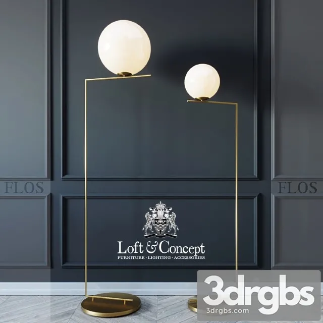 Flos lights family michael anastassiades floor lamp 3D Model Free