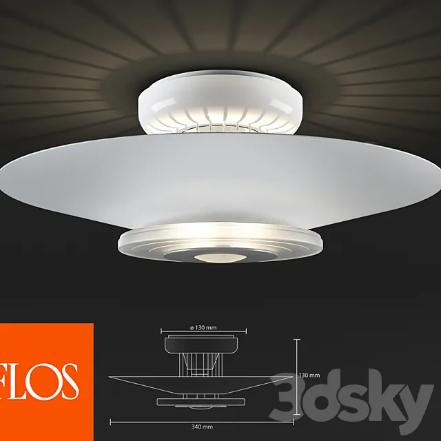 Flos MONI 1 F3801009 3D Model