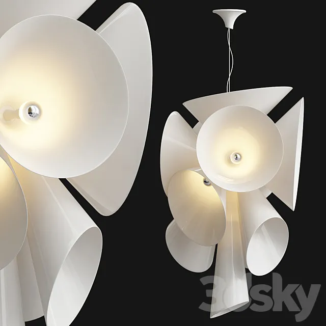 Flos nebula pendant light 3D Model