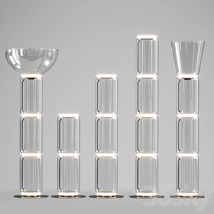Flos Noctambule FLoor Collection 3D Model