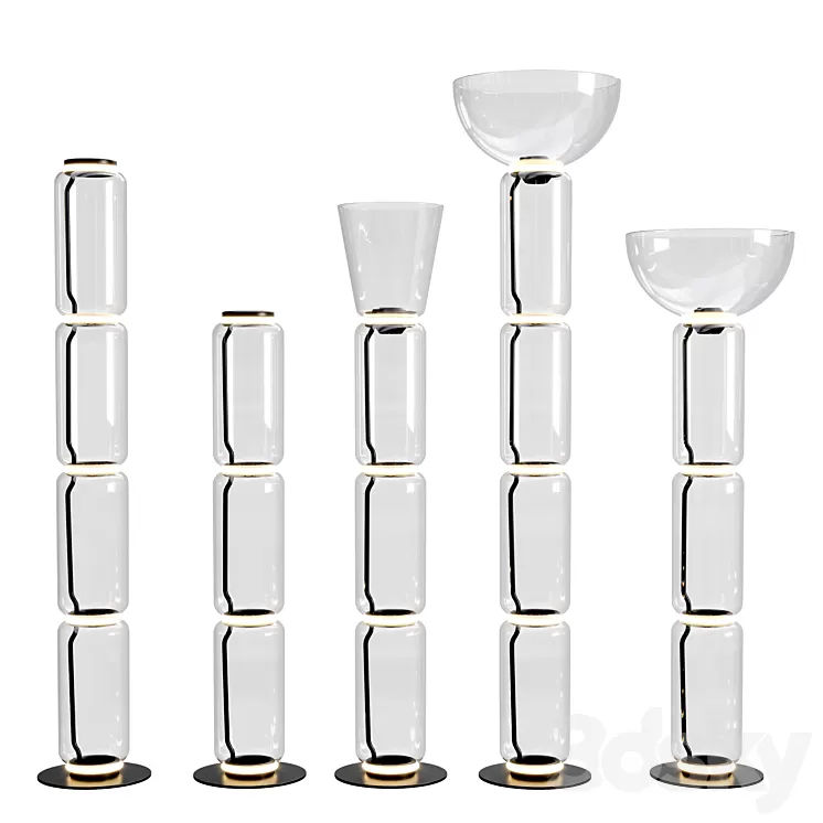 Flos Noctambule Suspension floor 3D Model