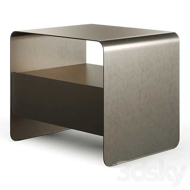 Flou Foglio Metal Bedside Table 3DModel