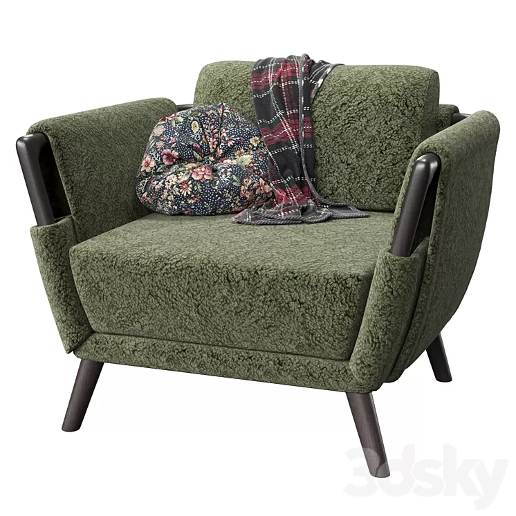 Flou Gaudi armchair 3D Model Free