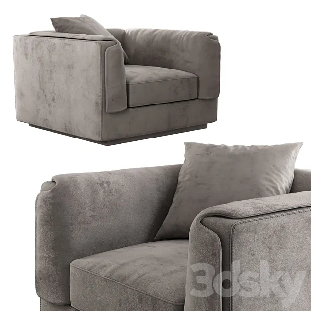 Flou Gentleman ARMCHAIR 3D Model