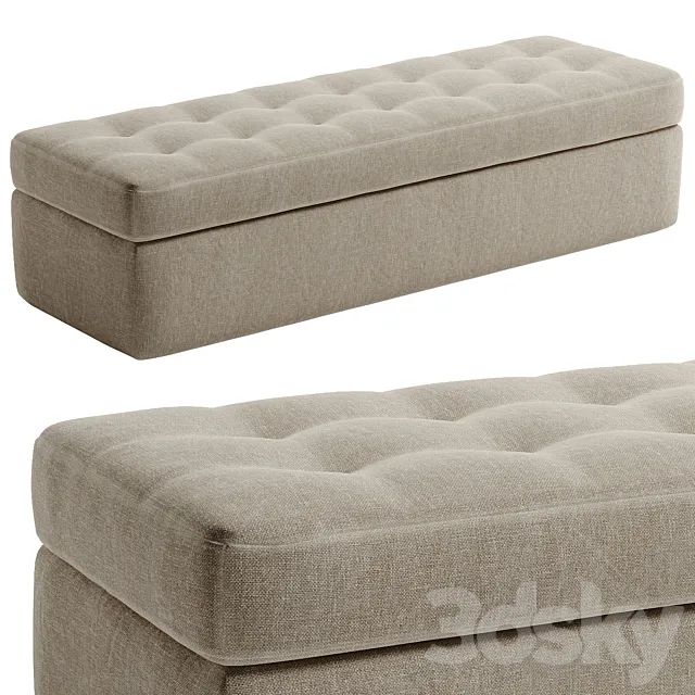 Flou Iko Bench 3D Model