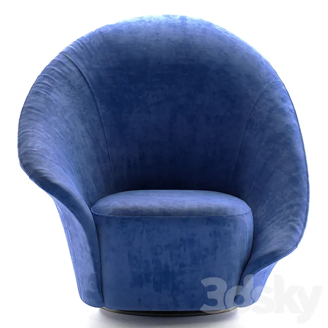 Flou Lilia armchair 3D Model