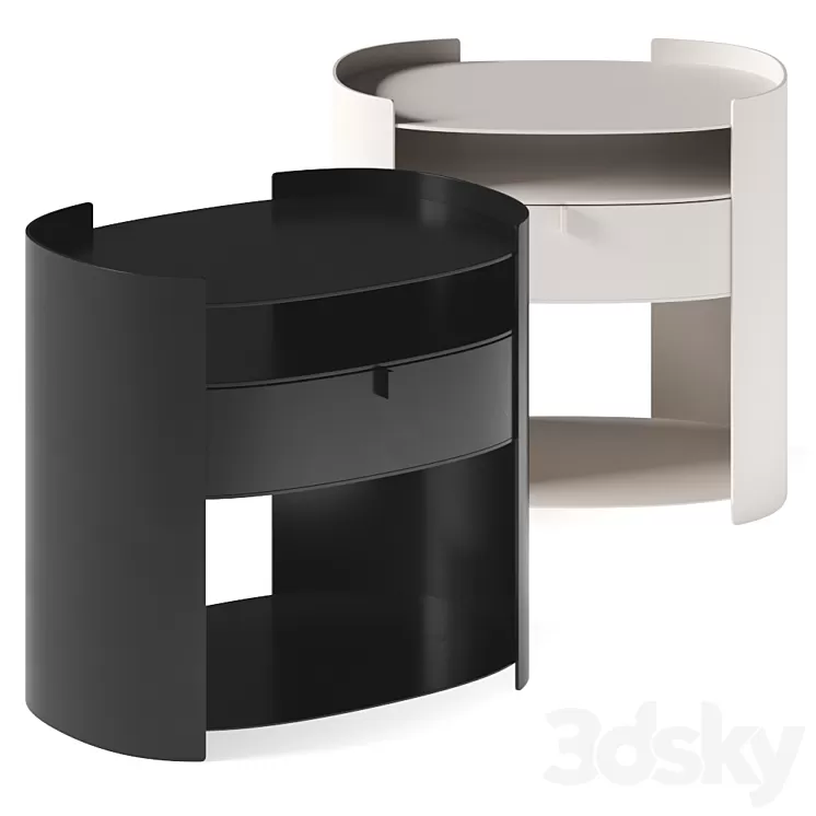 Flou Lotus Bedside Table 3D Model