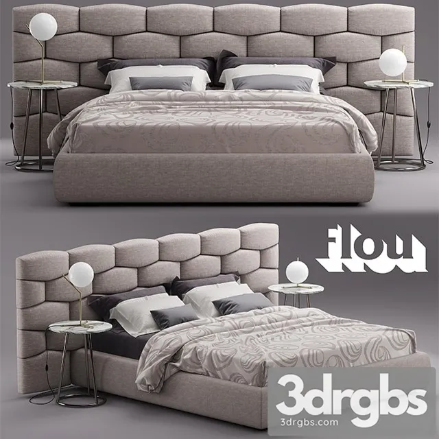 Flou Majal Bed 3D Model Free