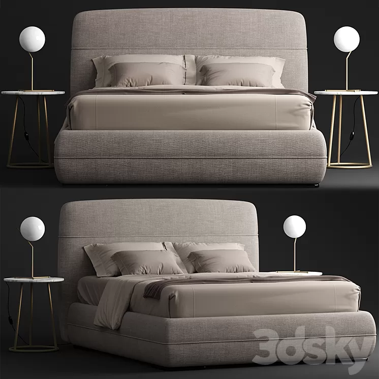 Flou MANDARINE bed 3D Model