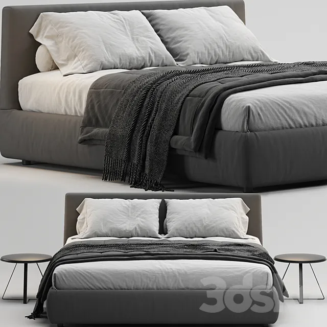 Flou Merkurio Bed 3D Model