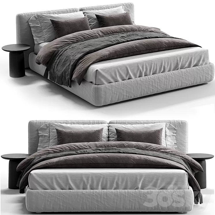 Flou MyPlace Bed 3D Model Free