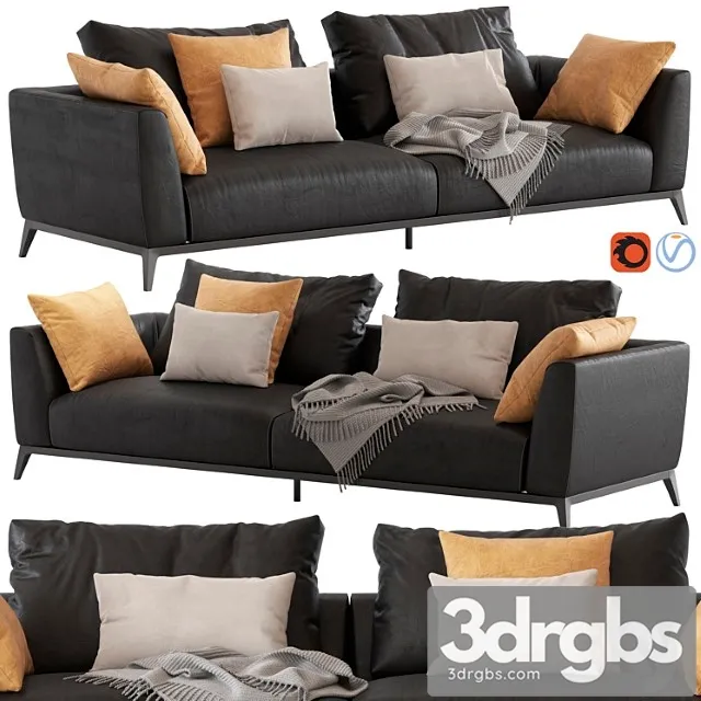 Flou Oliver Sofa Type 3 3D Model Free