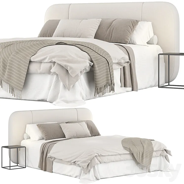 Flou olivier bed 3D Model Free