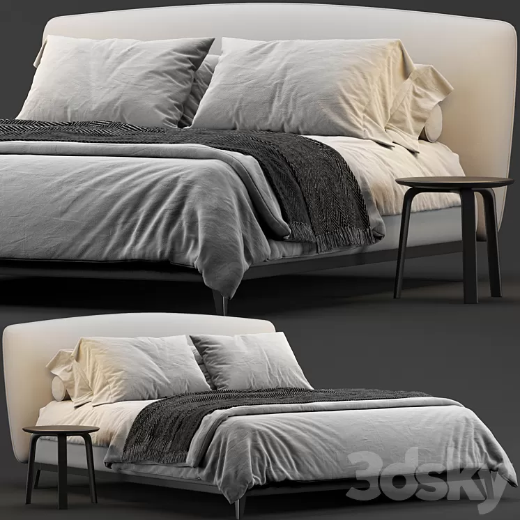 Flou olivier bed 3D Model