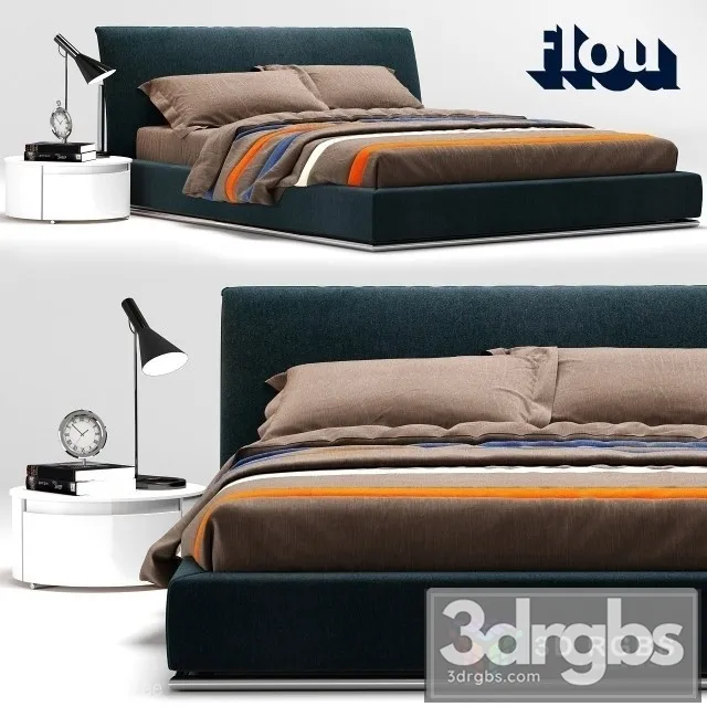 Flou Sailor Bed 3D Model Free