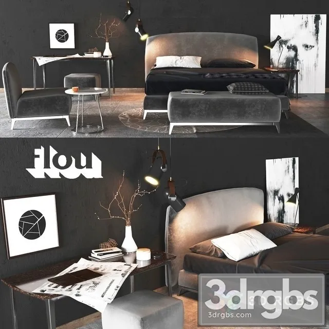 Flou Set 01 3D Model Free