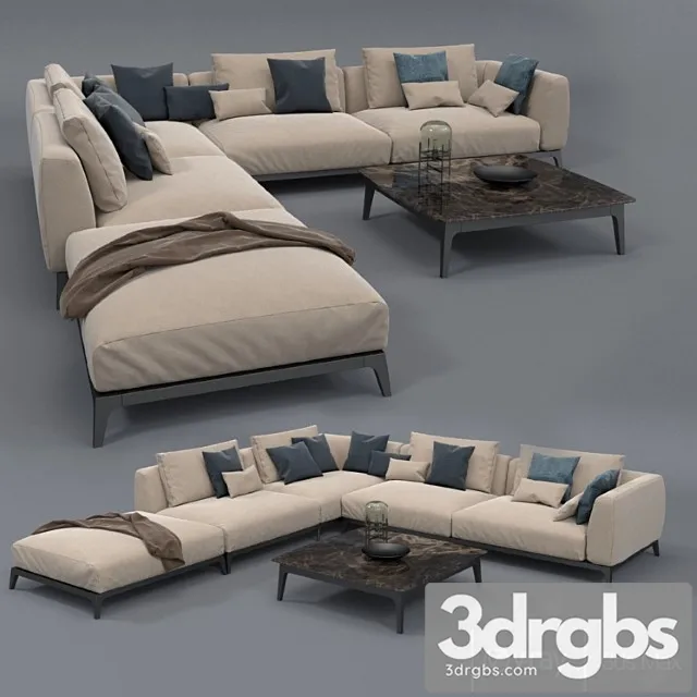 Flou Sofa 3D Model Free