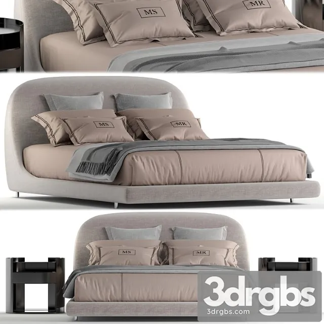 Flou taormina bed 2 3D Model Free