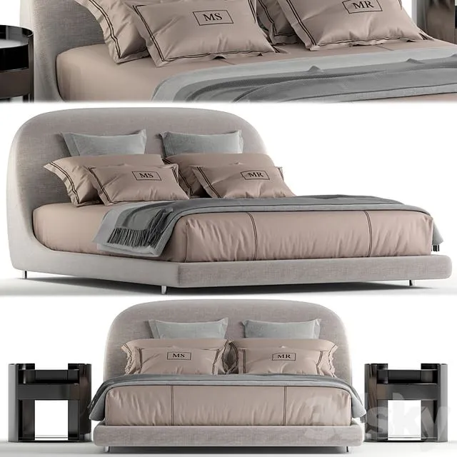 Flou taormina bed 3D Model