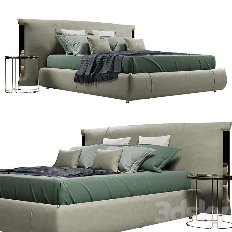 Flou_Amal Double Bed _V1 3D Model Free