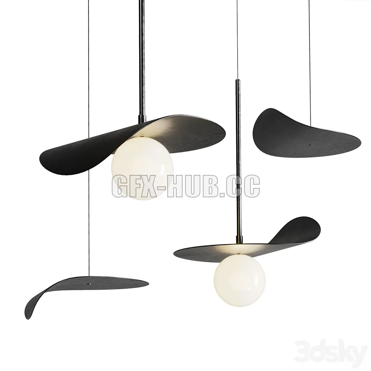 FLOW Pendant lamp By KDLN 3D Model