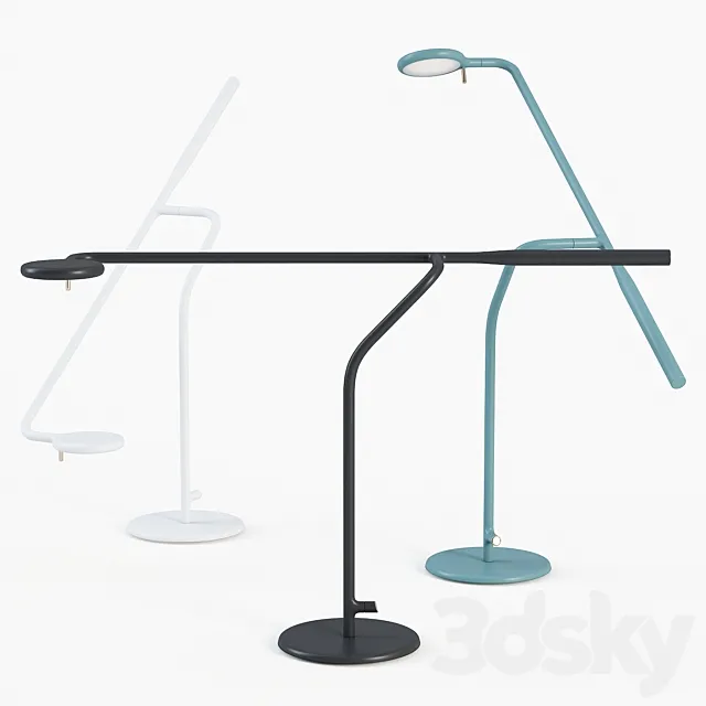 Flow table lamp 3D Model
