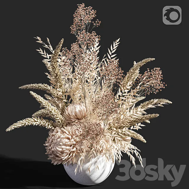 Flower 04 Dry Flowers 3D Model