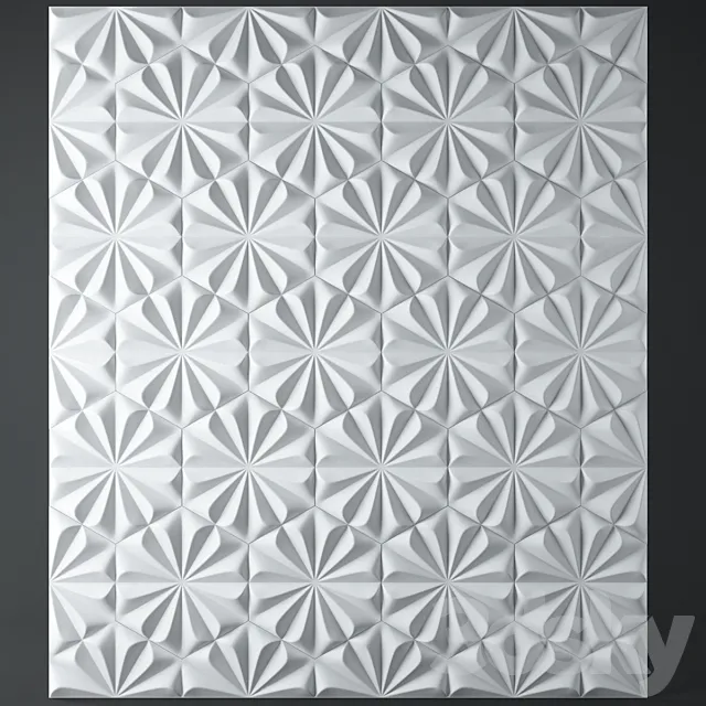 flower 3d panel 3D Model