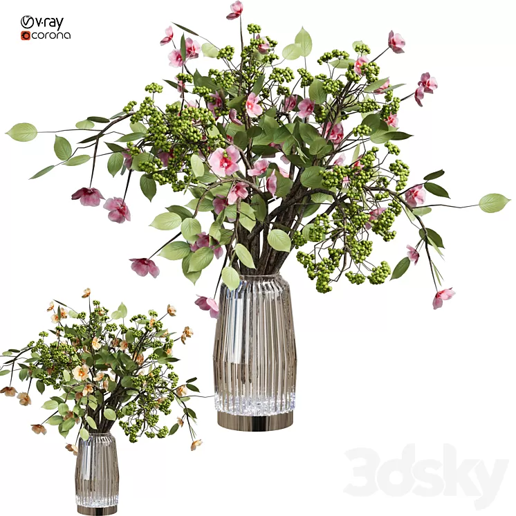 flower 84 3D Model Free