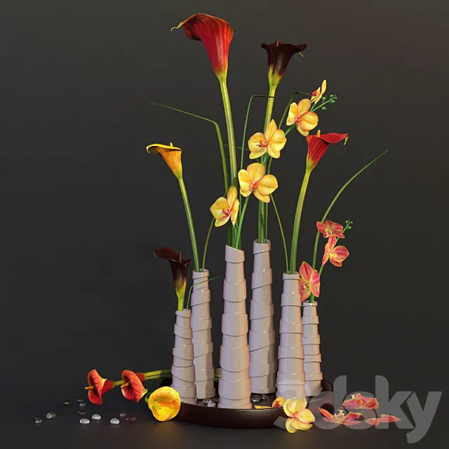 flower composition 3DModel