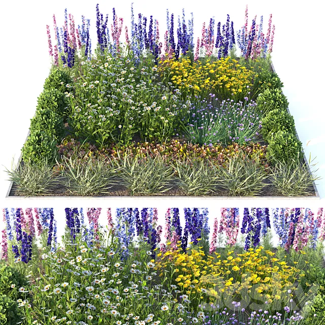 Flower garden 2 3D Model