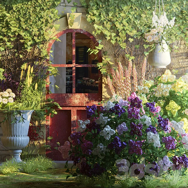 Flower house near the house 3DModel
