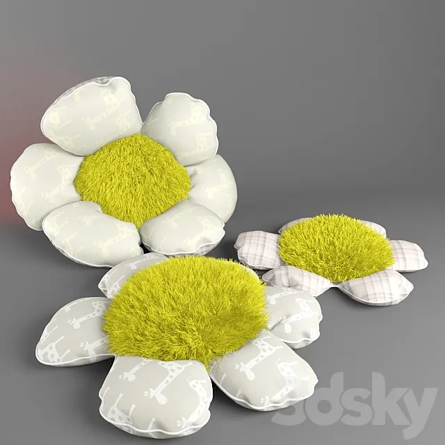 Flower Pillow 3D Model