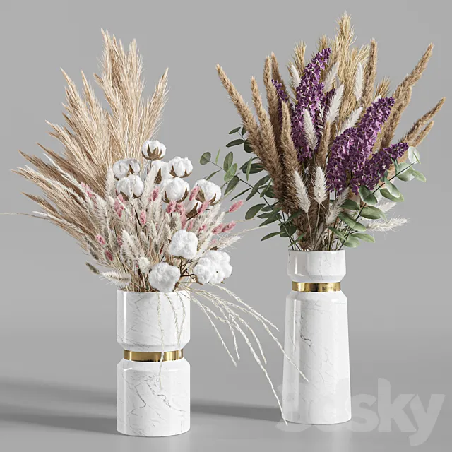 Flower Set 025 Pampas 3DModel