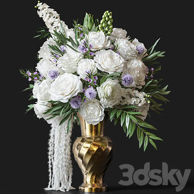 Flower Set 037 3D Model